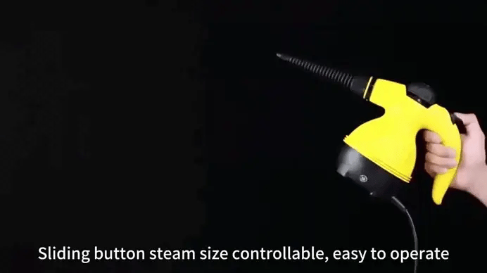 Compact Handheld Steam Cleaner with 1050W motor delivering 3.0 bar high-pressure steam